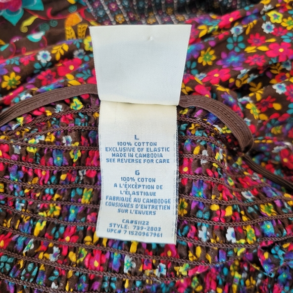 Vintage Y2K Floral Midi Maxi Dress Size Large - Picture 6 of 6